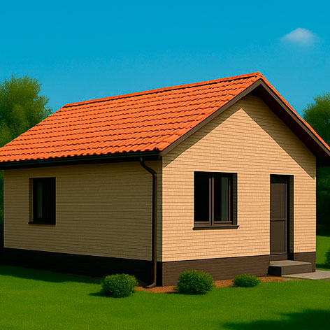 Двускатная крыша